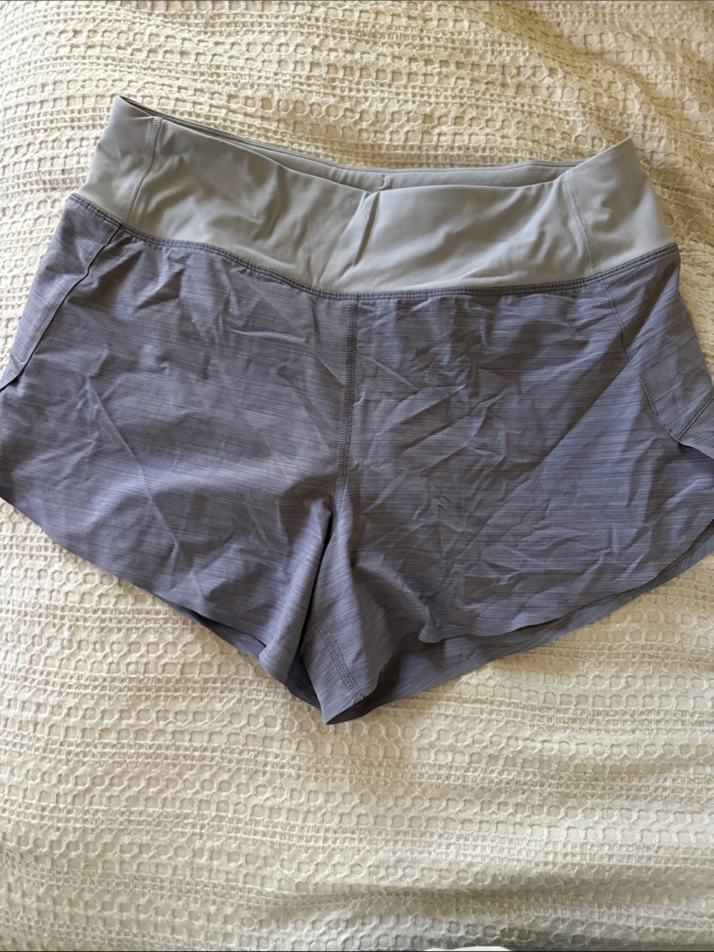 Athleta Two-Tone Gray Athletic Shorts